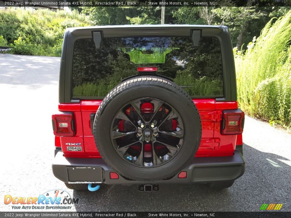 2022 Jeep Wrangler Unlimited Sahara 4XE Hybrid Firecracker Red / Black Photo #8