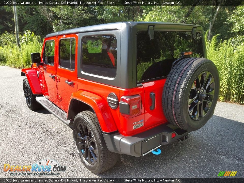 2022 Jeep Wrangler Unlimited Sahara 4XE Hybrid Firecracker Red / Black Photo #9
