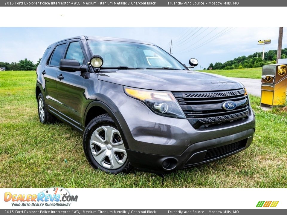 Front 3/4 View of 2015 Ford Explorer Police Interceptor 4WD Photo #1