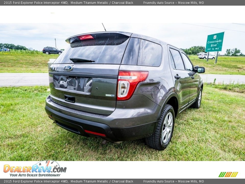 2015 Ford Explorer Police Interceptor 4WD Medium Titanium Metallic / Charcoal Black Photo #4