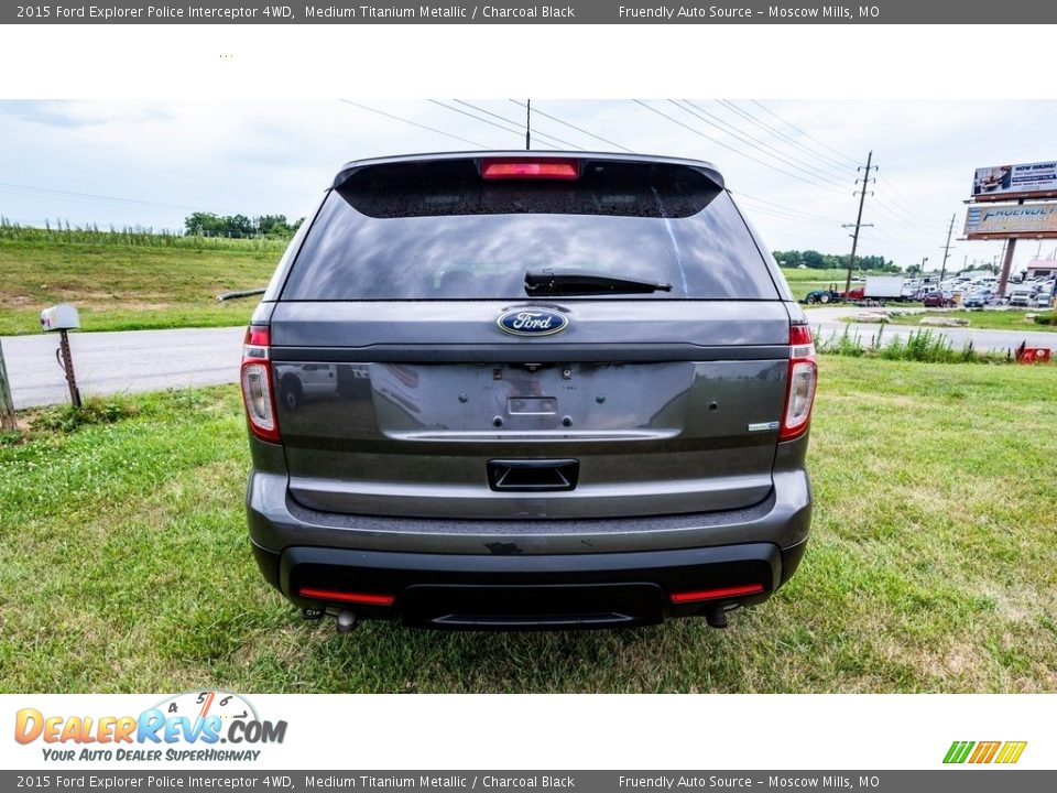 2015 Ford Explorer Police Interceptor 4WD Medium Titanium Metallic / Charcoal Black Photo #5