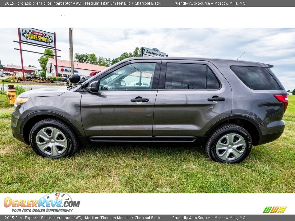 2015 Ford Explorer Police Interceptor 4WD Medium Titanium Metallic / Charcoal Black Photo #7