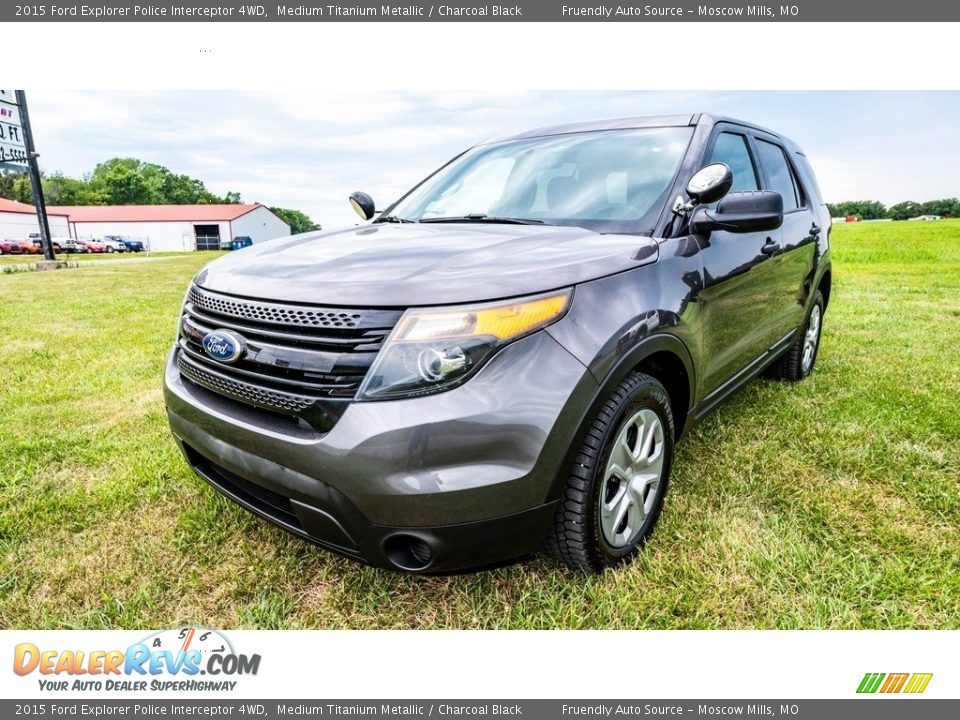 2015 Ford Explorer Police Interceptor 4WD Medium Titanium Metallic / Charcoal Black Photo #8