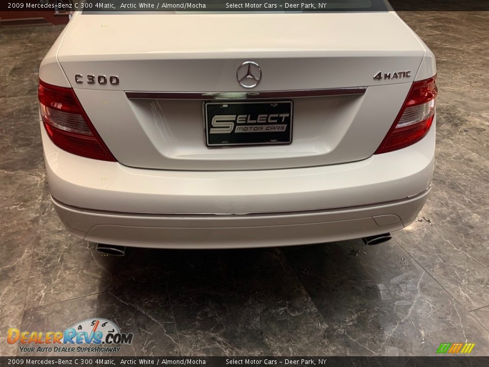 2009 Mercedes-Benz C 300 4Matic Arctic White / Almond/Mocha Photo #5