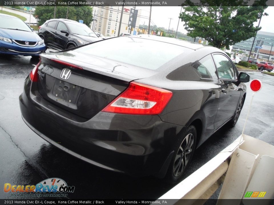 2013 Honda Civic EX-L Coupe Kona Coffee Metallic / Black Photo #5