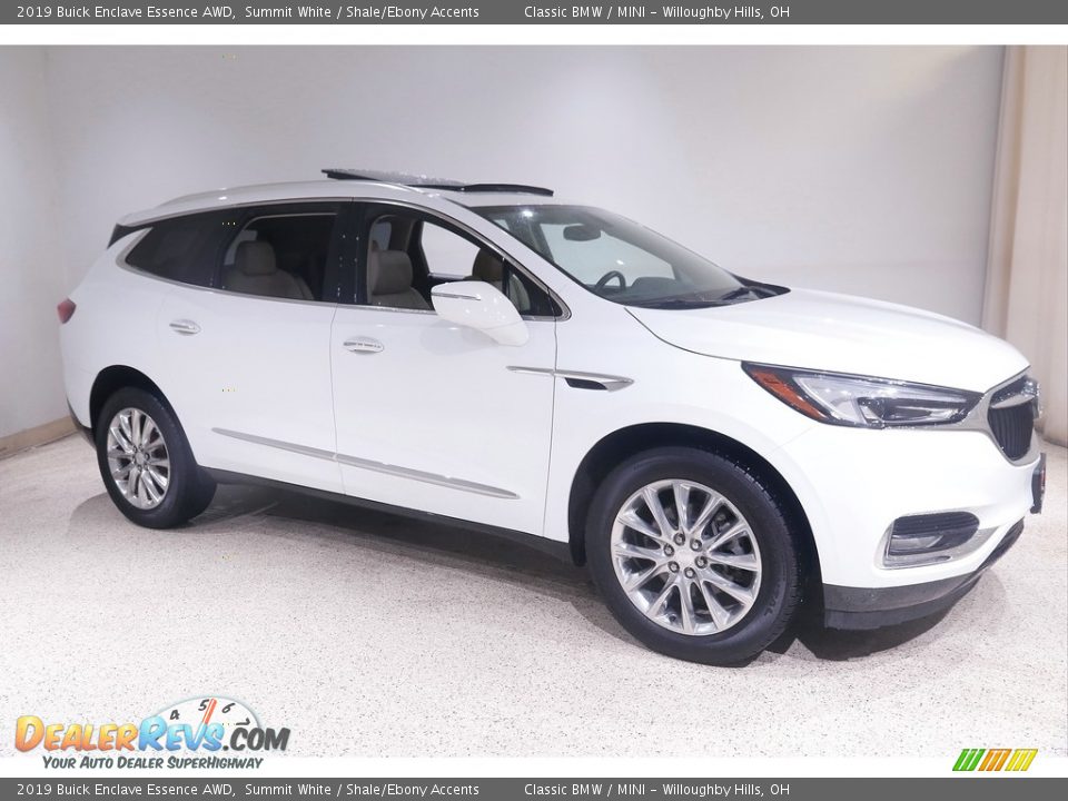 2019 Buick Enclave Essence AWD Summit White / Shale/Ebony Accents Photo #1