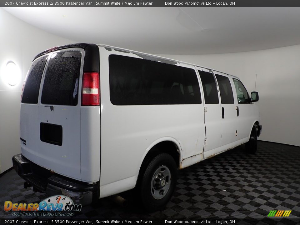 2007 Chevrolet Express LS 3500 Passenger Van Summit White / Medium Pewter Photo #7