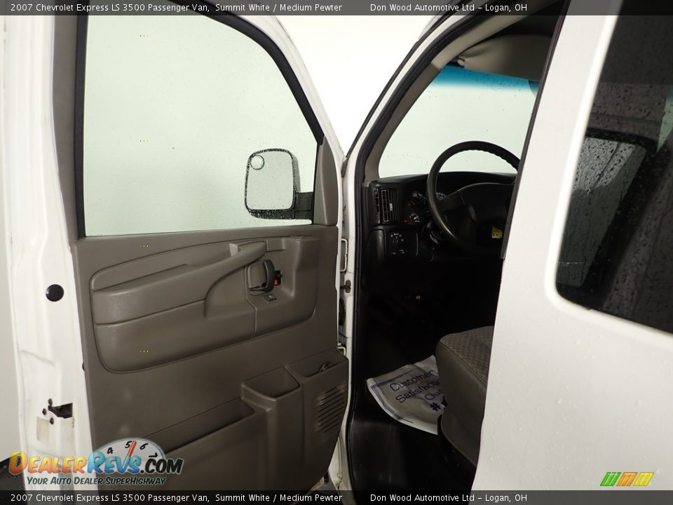 2007 Chevrolet Express LS 3500 Passenger Van Summit White / Medium Pewter Photo #8