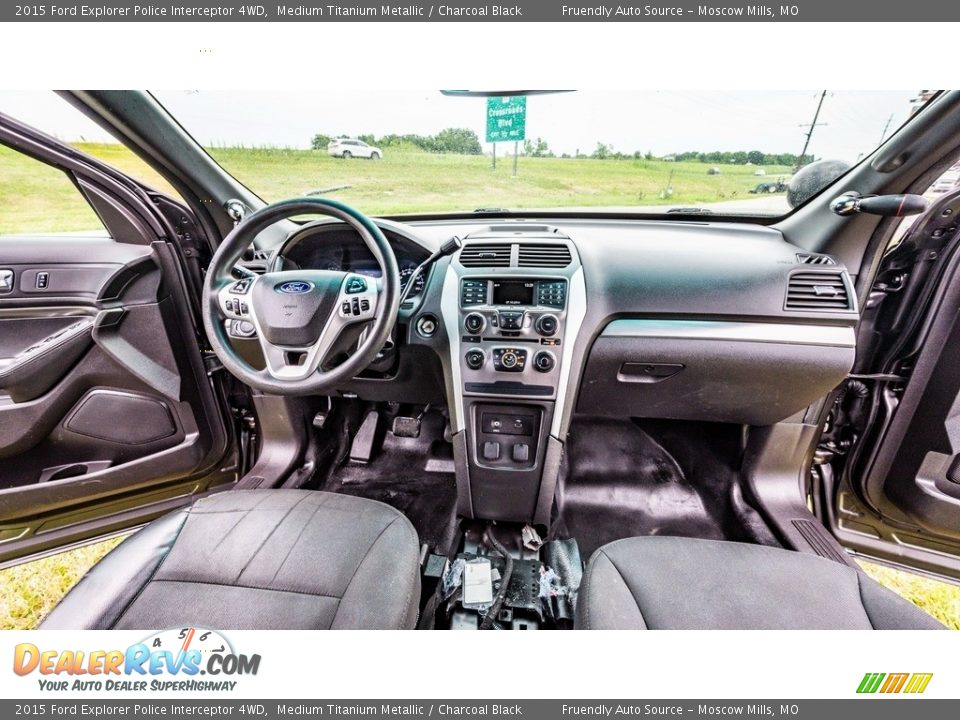 Charcoal Black Interior - 2015 Ford Explorer Police Interceptor 4WD Photo #25