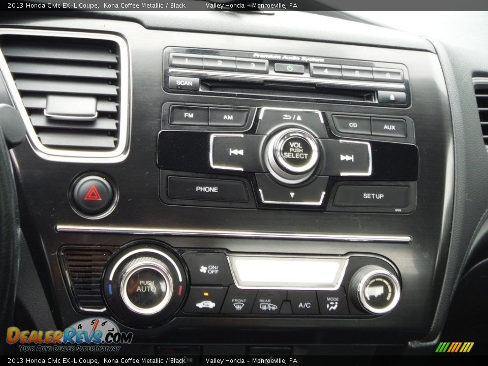 Controls of 2013 Honda Civic EX-L Coupe Photo #13