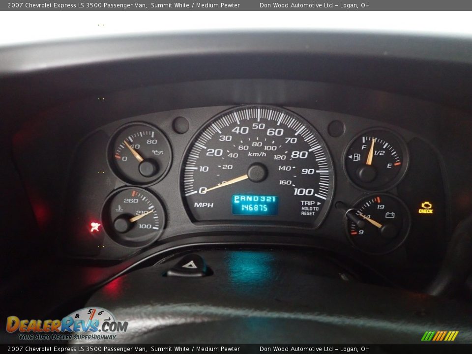 2007 Chevrolet Express LS 3500 Passenger Van Summit White / Medium Pewter Photo #11
