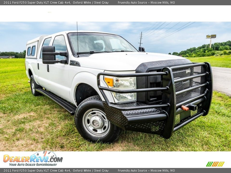 2011 Ford F250 Super Duty XLT Crew Cab 4x4 Oxford White / Steel Gray Photo #1