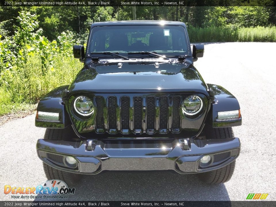 2022 Jeep Wrangler Unlimited High Altitude 4x4 Black / Black Photo #3