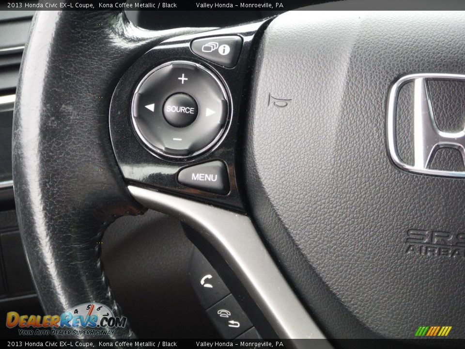2013 Honda Civic EX-L Coupe Steering Wheel Photo #18