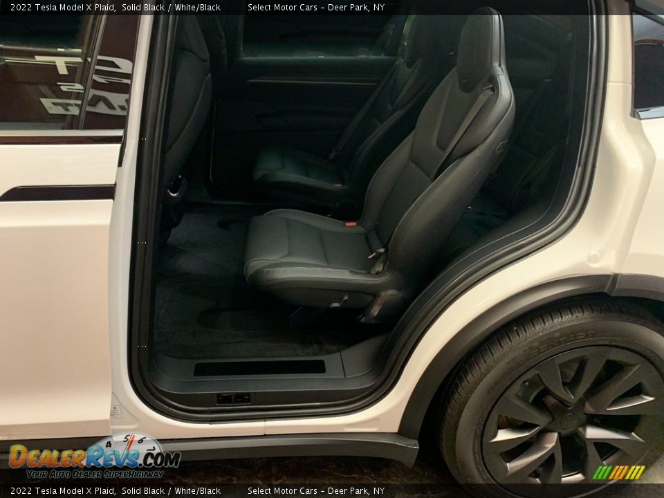 Rear Seat of 2022 Tesla Model X Plaid Photo #12