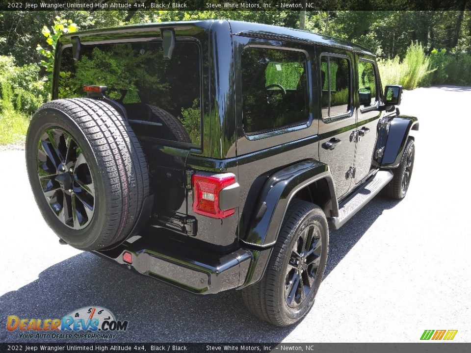 2022 Jeep Wrangler Unlimited High Altitude 4x4 Black / Black Photo #6