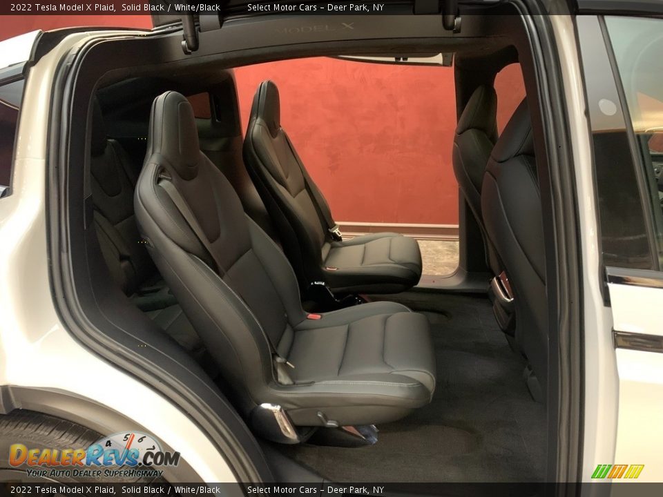 Rear Seat of 2022 Tesla Model X Plaid Photo #13