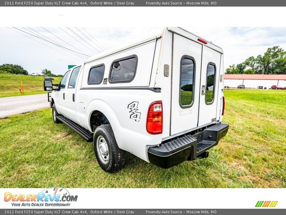 2011 Ford F250 Super Duty XLT Crew Cab 4x4 Oxford White / Steel Gray Photo #6