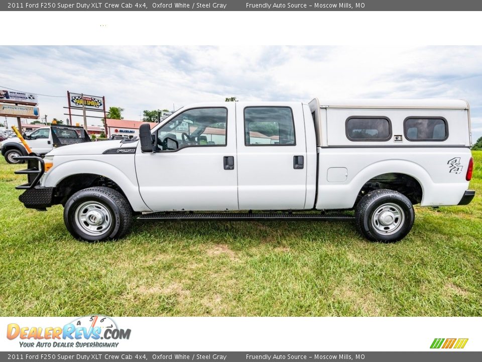 2011 Ford F250 Super Duty XLT Crew Cab 4x4 Oxford White / Steel Gray Photo #7