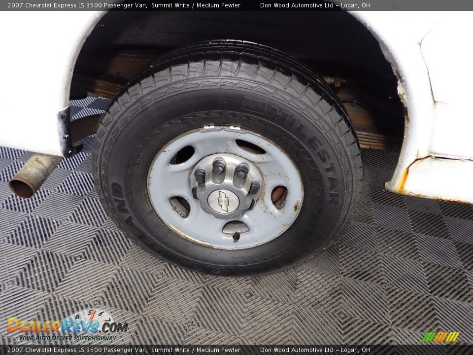 2007 Chevrolet Express LS 3500 Passenger Van Summit White / Medium Pewter Photo #23
