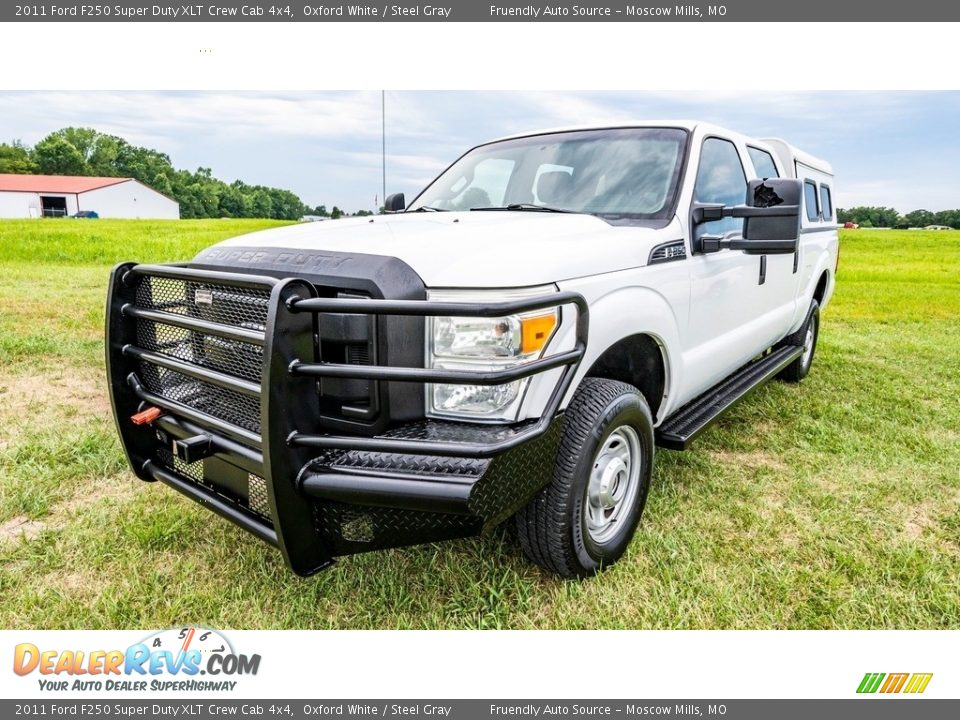 2011 Ford F250 Super Duty XLT Crew Cab 4x4 Oxford White / Steel Gray Photo #8