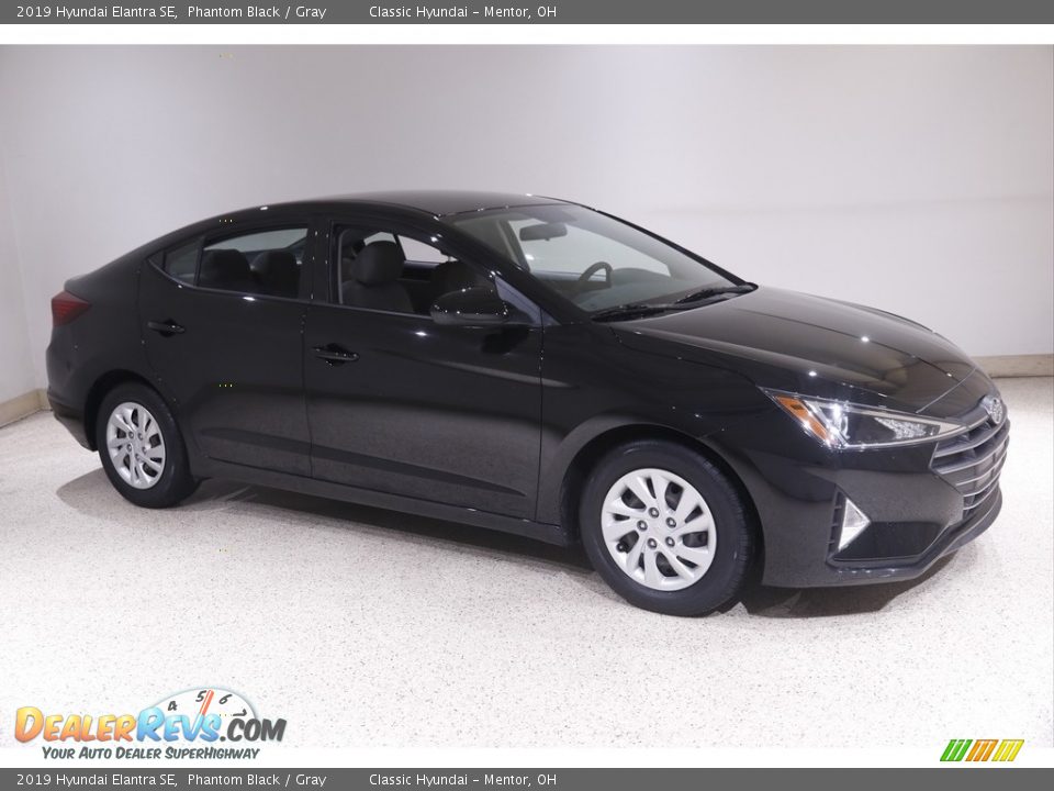 2019 Hyundai Elantra SE Phantom Black / Gray Photo #1