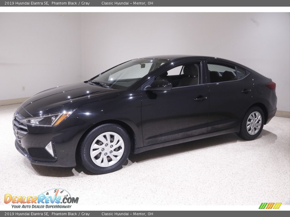 2019 Hyundai Elantra SE Phantom Black / Gray Photo #3