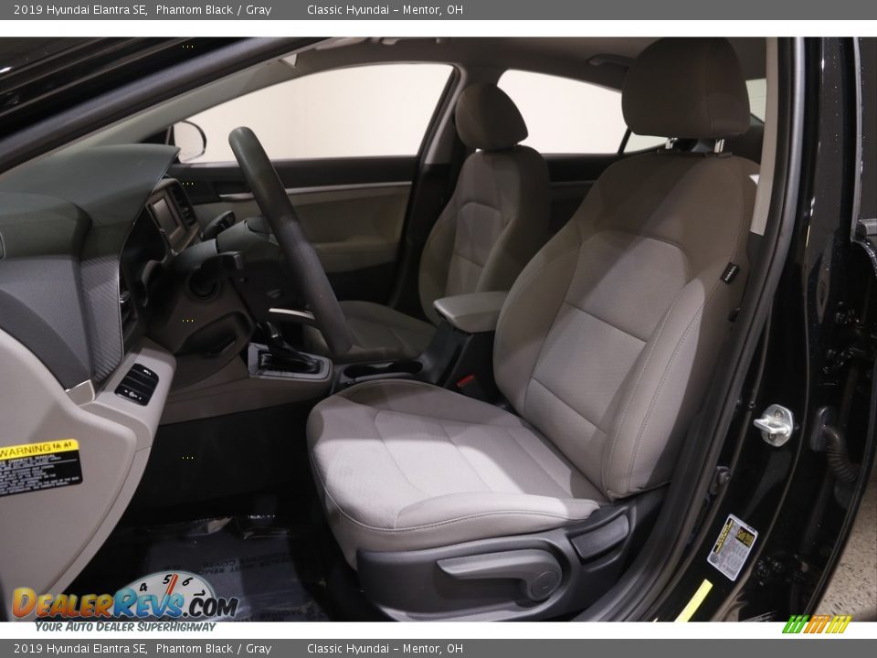 2019 Hyundai Elantra SE Phantom Black / Gray Photo #5