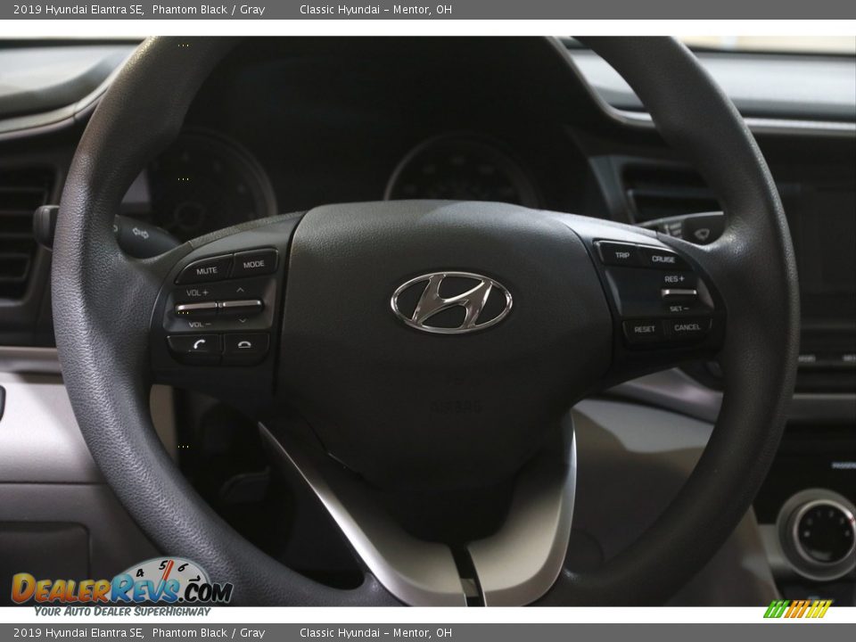 2019 Hyundai Elantra SE Phantom Black / Gray Photo #7