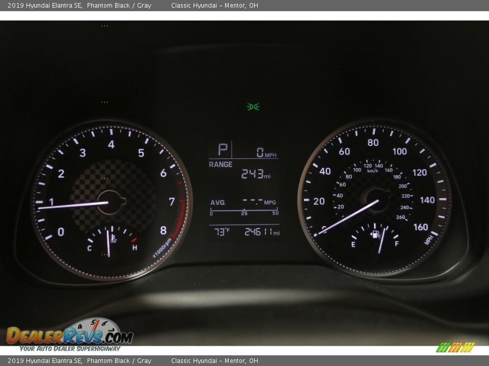 2019 Hyundai Elantra SE Phantom Black / Gray Photo #8