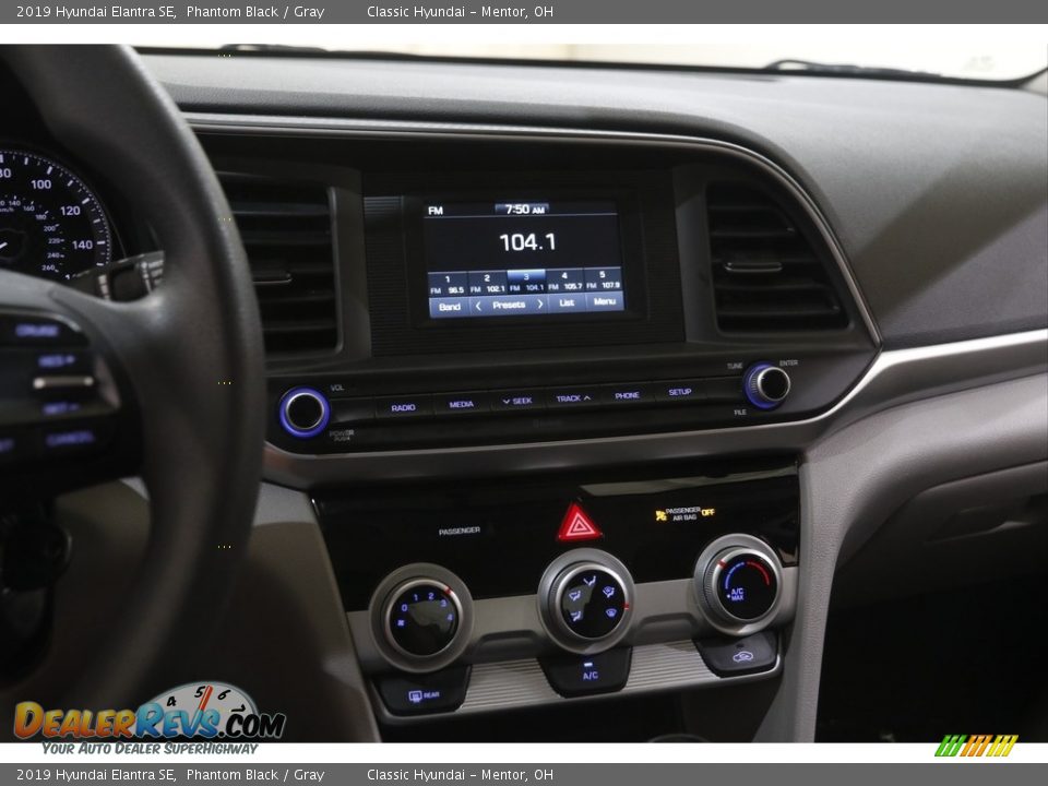 2019 Hyundai Elantra SE Phantom Black / Gray Photo #9