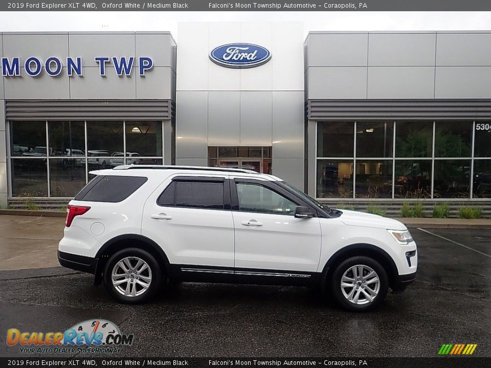 2019 Ford Explorer XLT 4WD Oxford White / Medium Black Photo #1