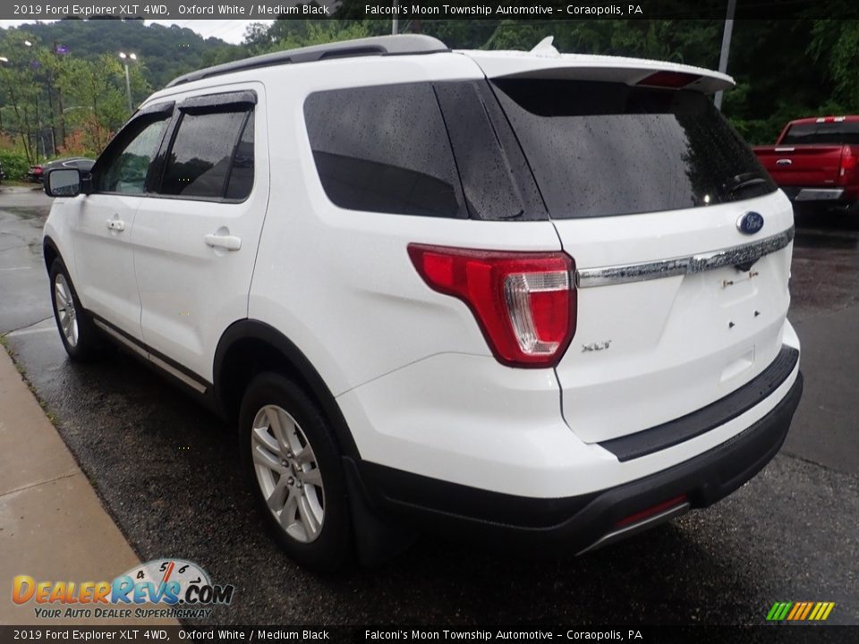 2019 Ford Explorer XLT 4WD Oxford White / Medium Black Photo #5