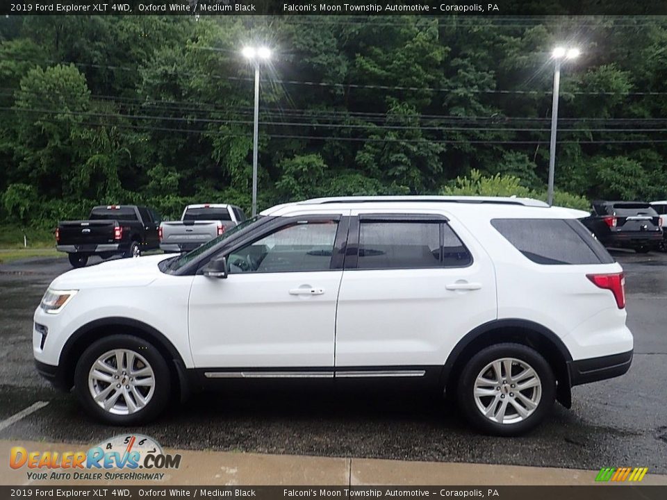 2019 Ford Explorer XLT 4WD Oxford White / Medium Black Photo #6