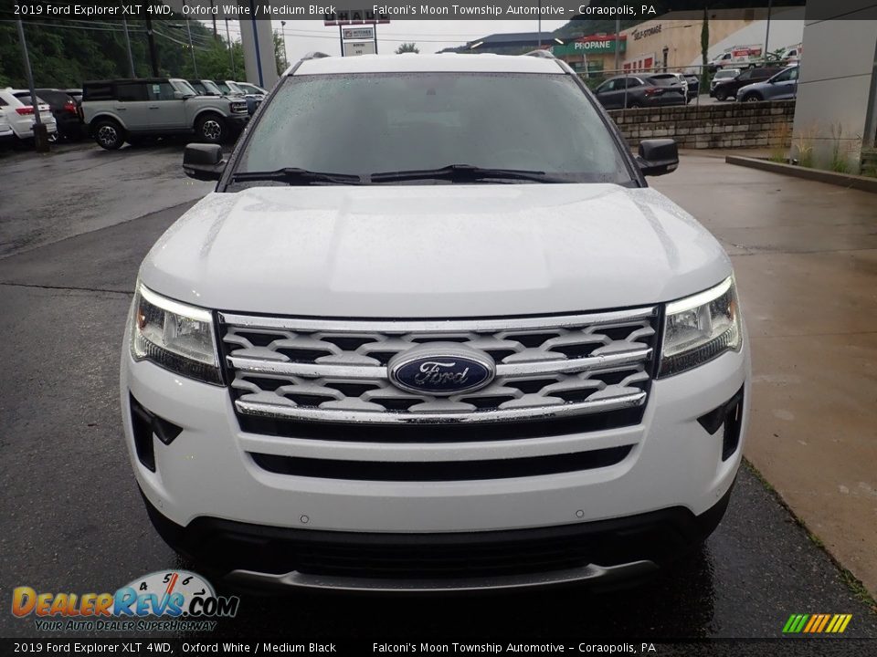 2019 Ford Explorer XLT 4WD Oxford White / Medium Black Photo #8