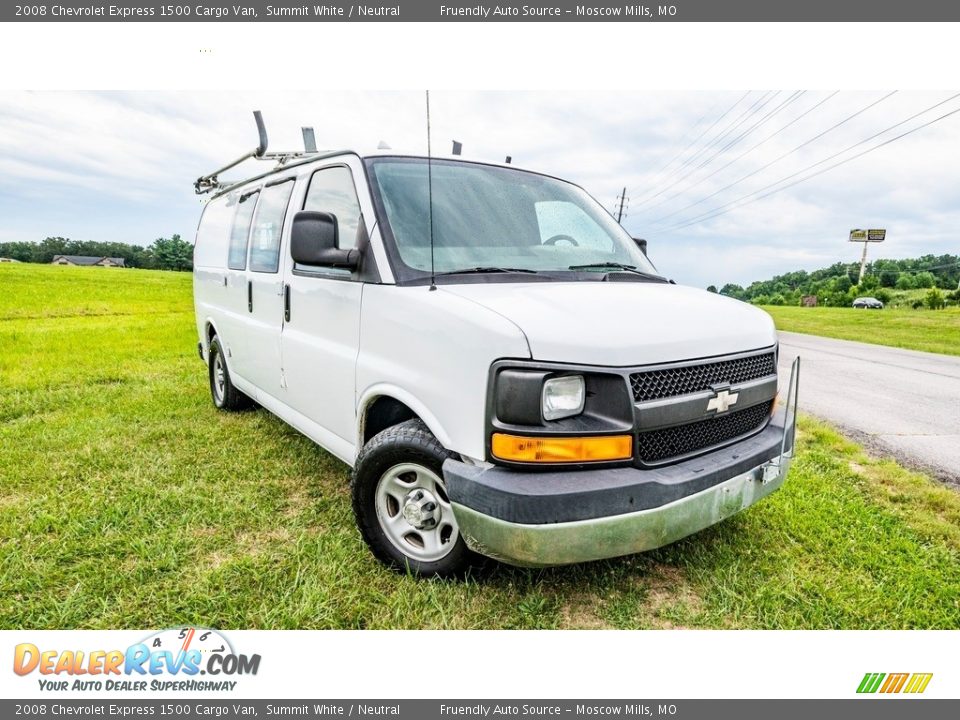 2008 Chevrolet Express 1500 Cargo Van Summit White / Neutral Photo #1