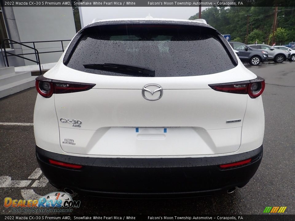 2022 Mazda CX-30 S Premium AWD Snowflake White Pearl Mica / White Photo #3