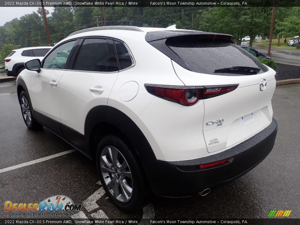 2022 Mazda CX-30 S Premium AWD Snowflake White Pearl Mica / White Photo #5