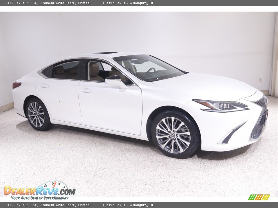 2019 Lexus ES 350 Eminent White Pearl / Chateau Photo #1