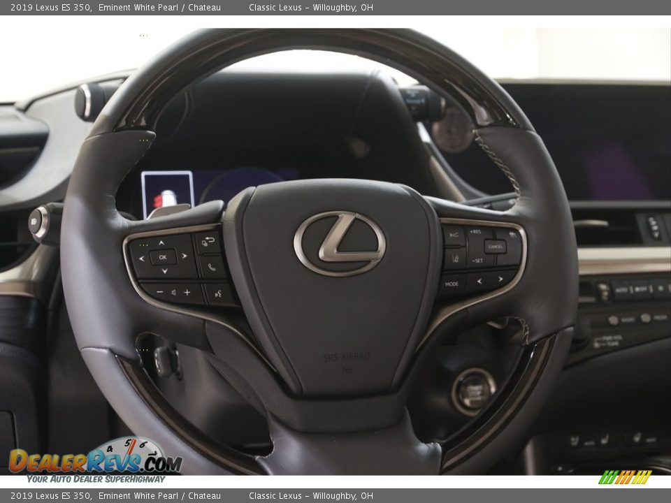 2019 Lexus ES 350 Eminent White Pearl / Chateau Photo #7