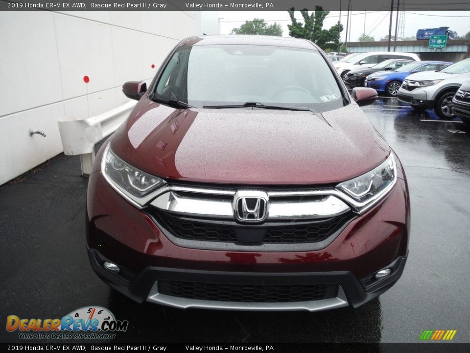 2019 Honda CR-V EX AWD Basque Red Pearl II / Gray Photo #5