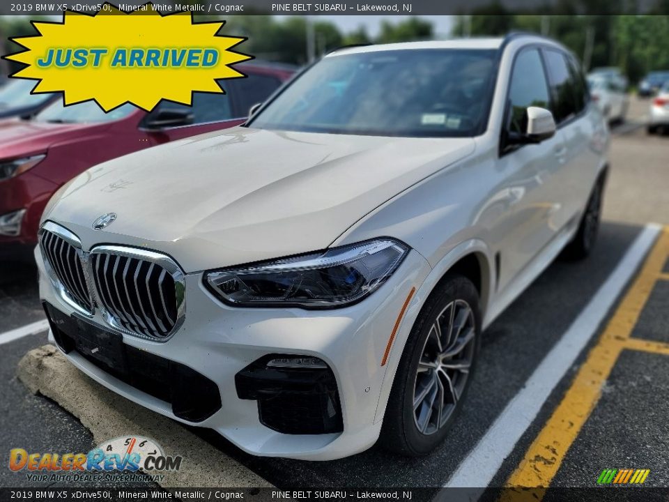 2019 BMW X5 xDrive50i Mineral White Metallic / Cognac Photo #1