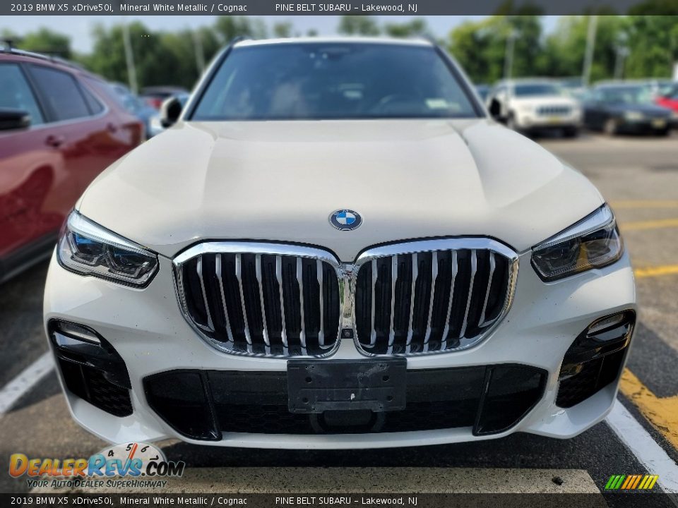 2019 BMW X5 xDrive50i Mineral White Metallic / Cognac Photo #2