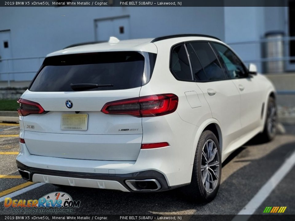 2019 BMW X5 xDrive50i Mineral White Metallic / Cognac Photo #5