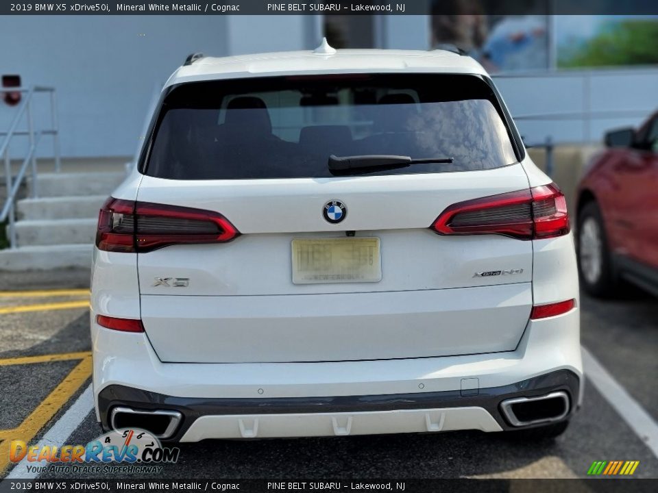 2019 BMW X5 xDrive50i Mineral White Metallic / Cognac Photo #6