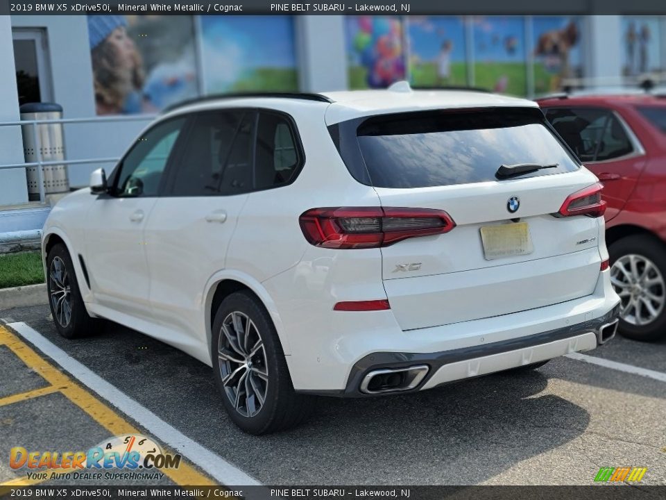 2019 BMW X5 xDrive50i Mineral White Metallic / Cognac Photo #7