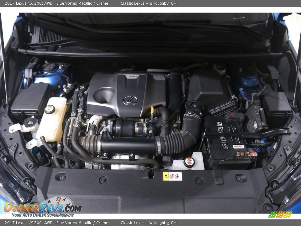 2017 Lexus NX 200t AWD 2.0 Liter Turbocharged DOHC 16-Valve VVT-i 4 Cylinder Engine Photo #20