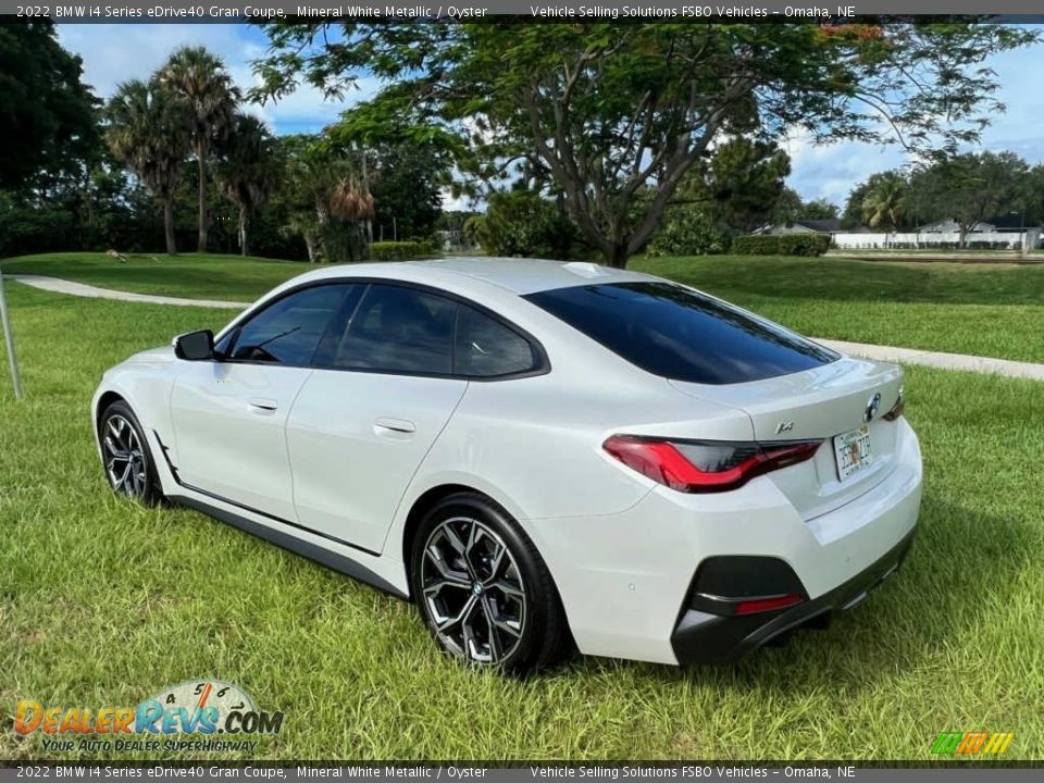 2022 BMW i4 Series eDrive40 Gran Coupe Mineral White Metallic / Oyster Photo #22