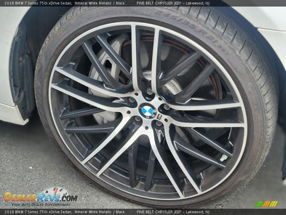 2018 BMW 7 Series 750i xDrive Sedan Mineral White Metallic / Black Photo #4
