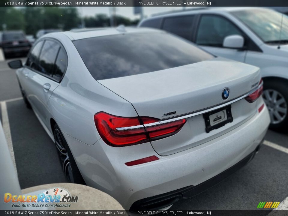 2018 BMW 7 Series 750i xDrive Sedan Mineral White Metallic / Black Photo #7